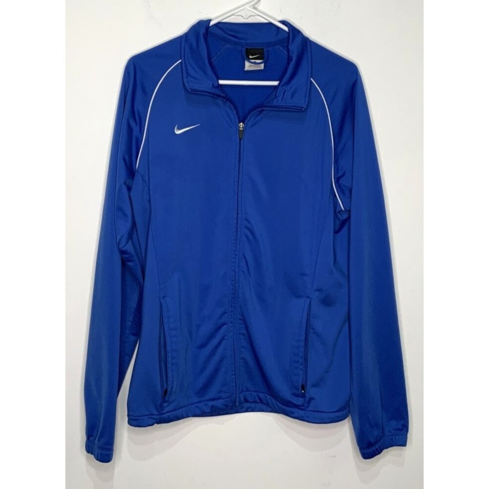 Nike Women's Zip Front Jacket Activewear Blue Size Small